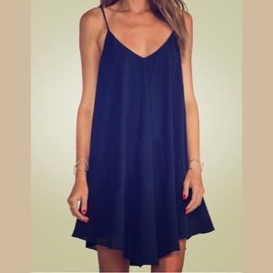 NWOT Spaghetti Strap Asymmetrical Shift Dress